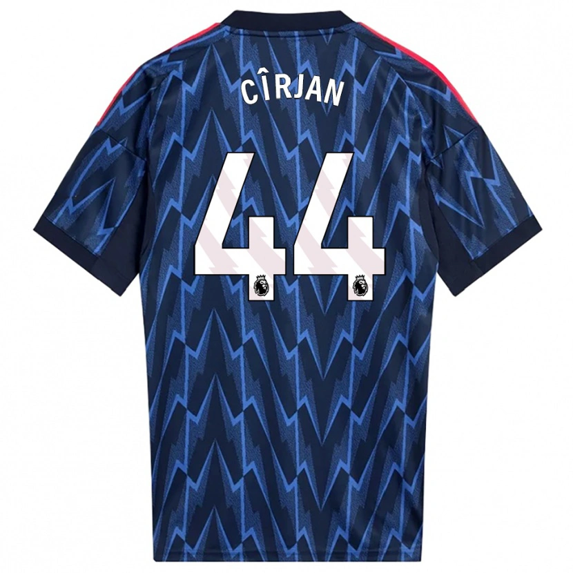 Danxen Kid Catalin Cîrjan #44 Navy Red Away Jersey 2025/26 T-Shirt