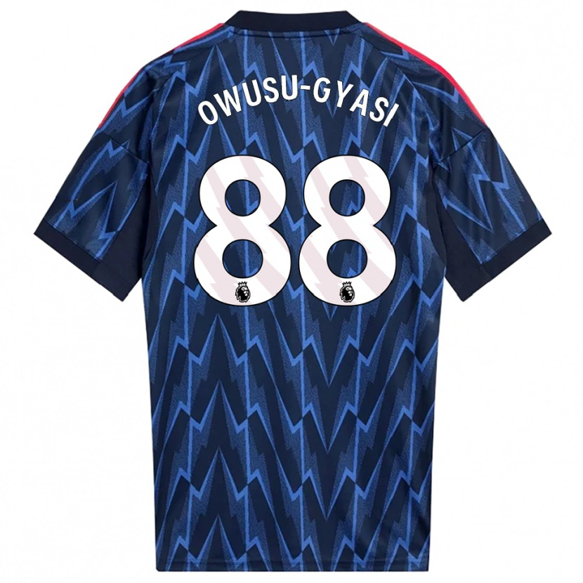 Danxen Kid Abraham Owusu-Gyasi #88 Navy Red Away Jersey 2025/26 T-Shirt