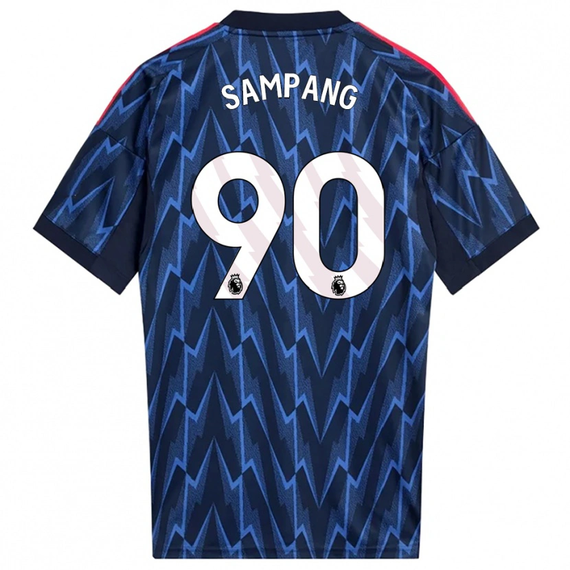 Danxen Kid Saurap Sampang #90 Navy Red Away Jersey 2025/26 T-Shirt