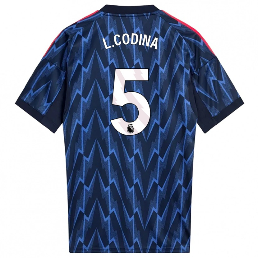 Danxen Kid Laia Codina #5 Navy Red Away Jersey 2025/26 T-Shirt