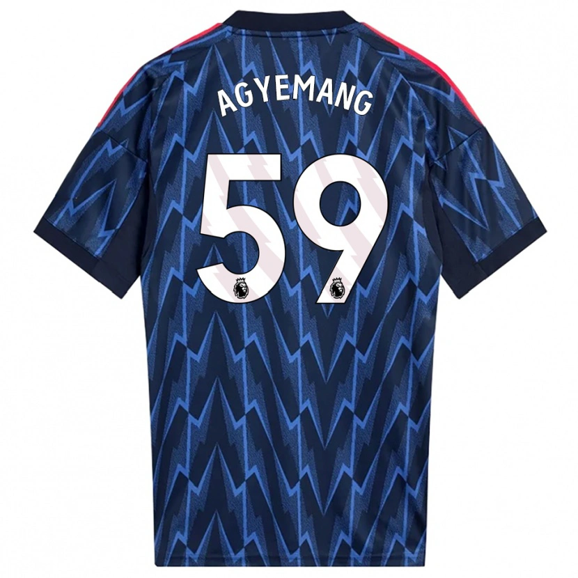 Danxen Kid Michelle Agyemang #59 Navy Red Away Jersey 2025/26 T-Shirt