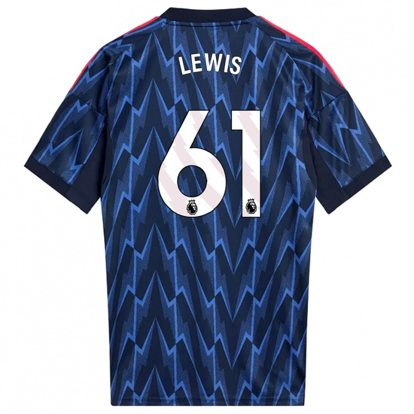 Danxen Kid George Lewis #61 Navy Red Away Jersey 2025/26 T-Shirt