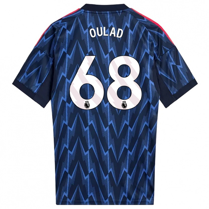 Danxen Kid Salah-Eddine Oulad M'hand #68 Navy Red Away Jersey 2025/26 T-Shirt