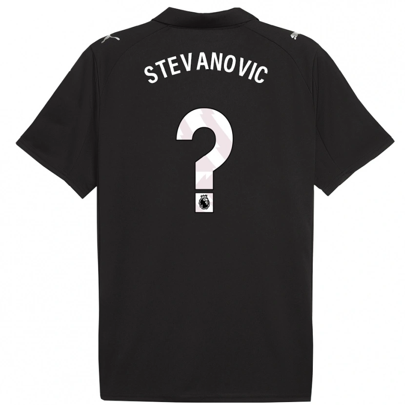 Danxen Kid Filip Stevanovic #0 Black White Away Jersey 2025/26 T-Shirt