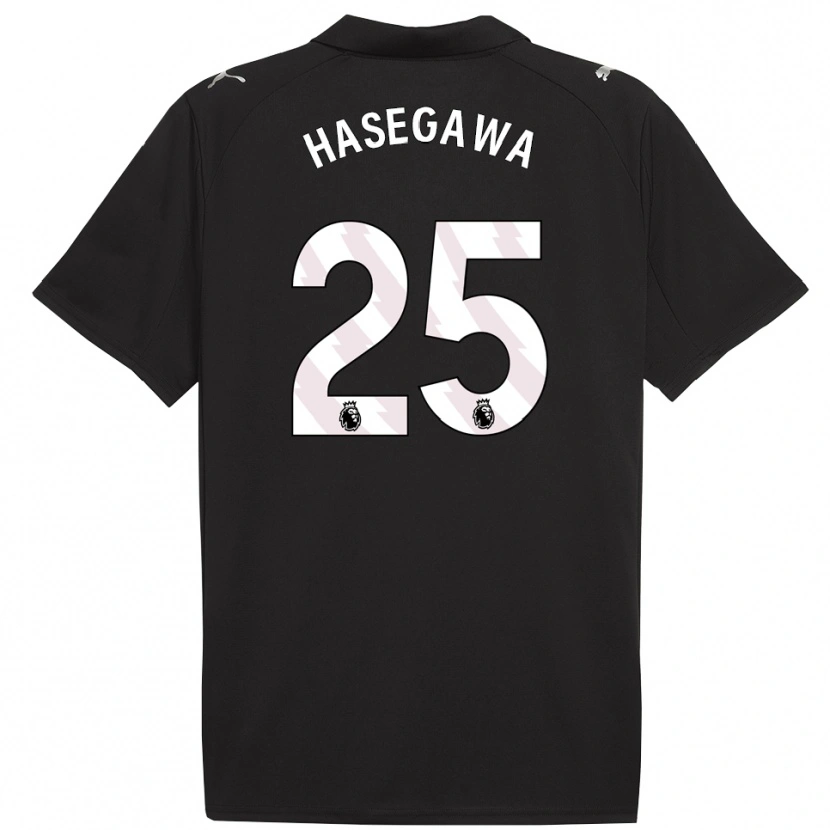 Danxen Kid Yui Hasegawa #25 Black White Away Jersey 2025/26 T-Shirt