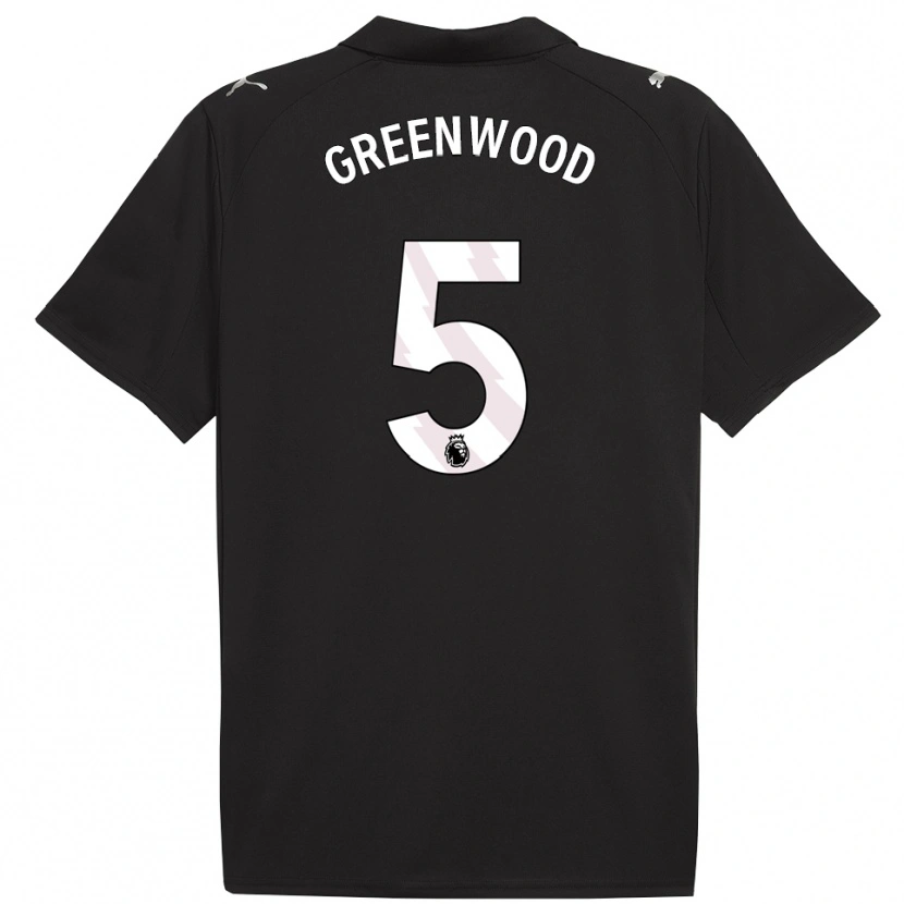 Danxen Kid Alex Greenwood #5 Black White Away Jersey 2025/26 T-Shirt
