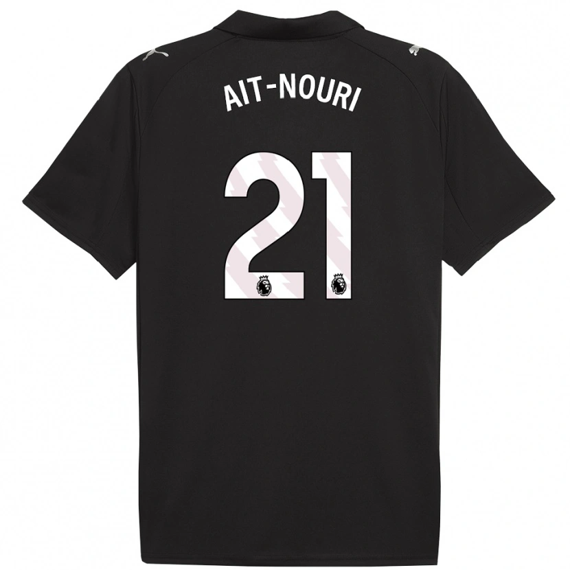 Danxen Kid Rayan Aït-Nouri #21 Black White Away Jersey 2025/26 T-Shirt