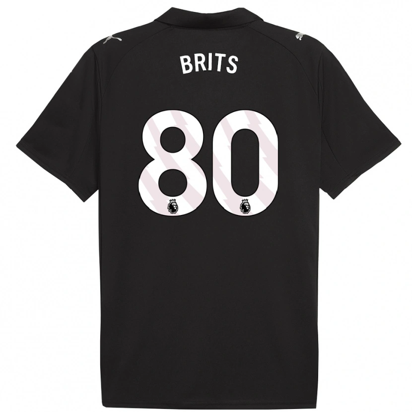 Danxen Kid Spike Brits #80 Black White Away Jersey 2025/26 T-Shirt