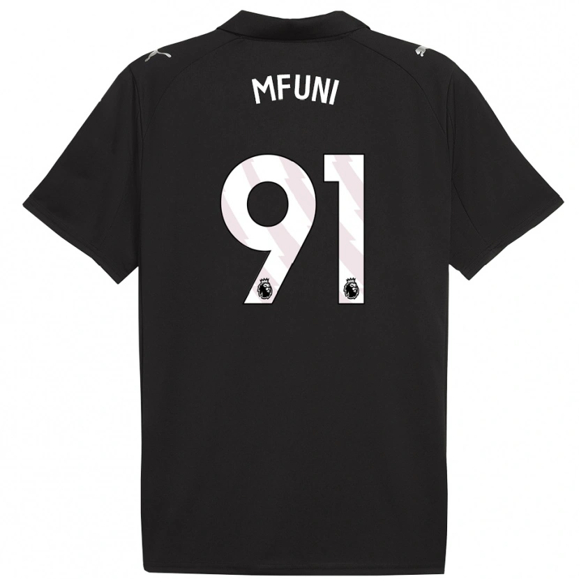 Danxen Kid Stephen Mfuni #91 Black White Away Jersey 2025/26 T-Shirt