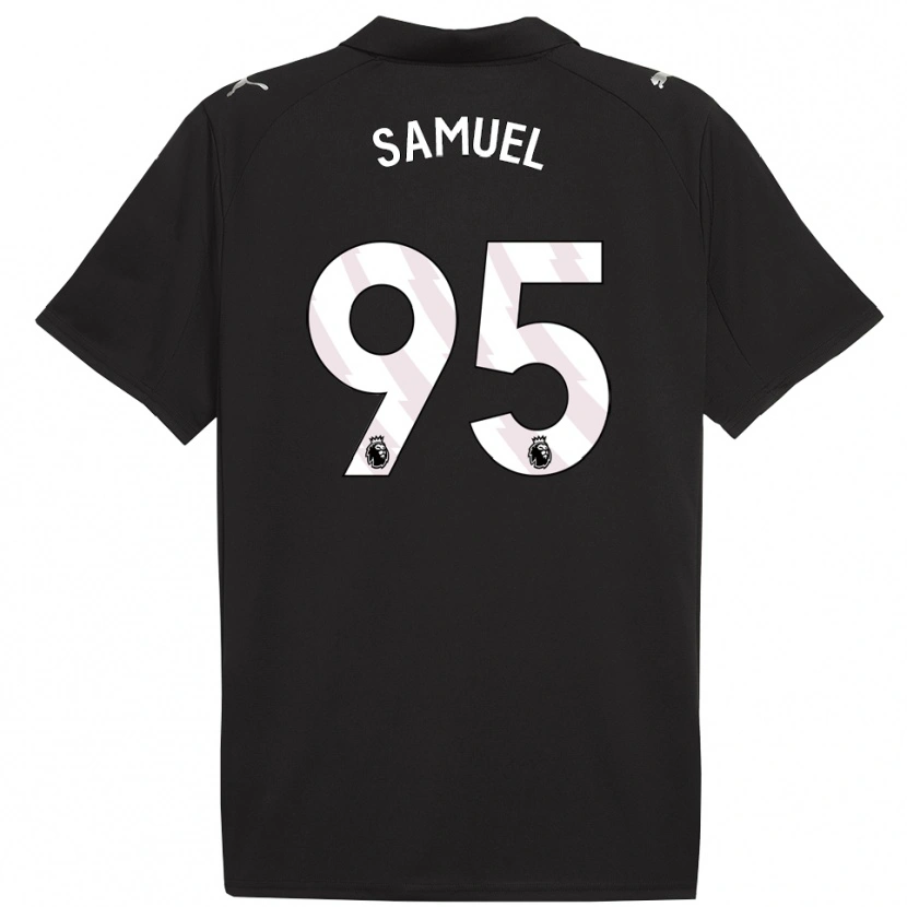 Danxen Kid Lakyle Samuel #95 Black White Away Jersey 2025/26 T-Shirt