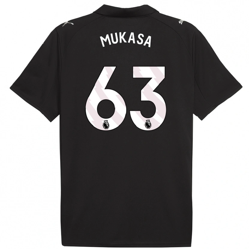 Danxen Kid Divine Mukasa #63 Black White Away Jersey 2025/26 T-Shirt
