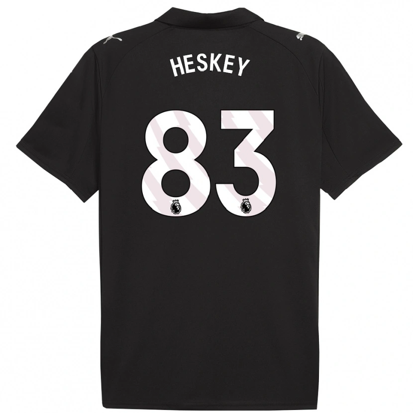 Danxen Kid Reigan Heskey #83 Black White Away Jersey 2025/26 T-Shirt