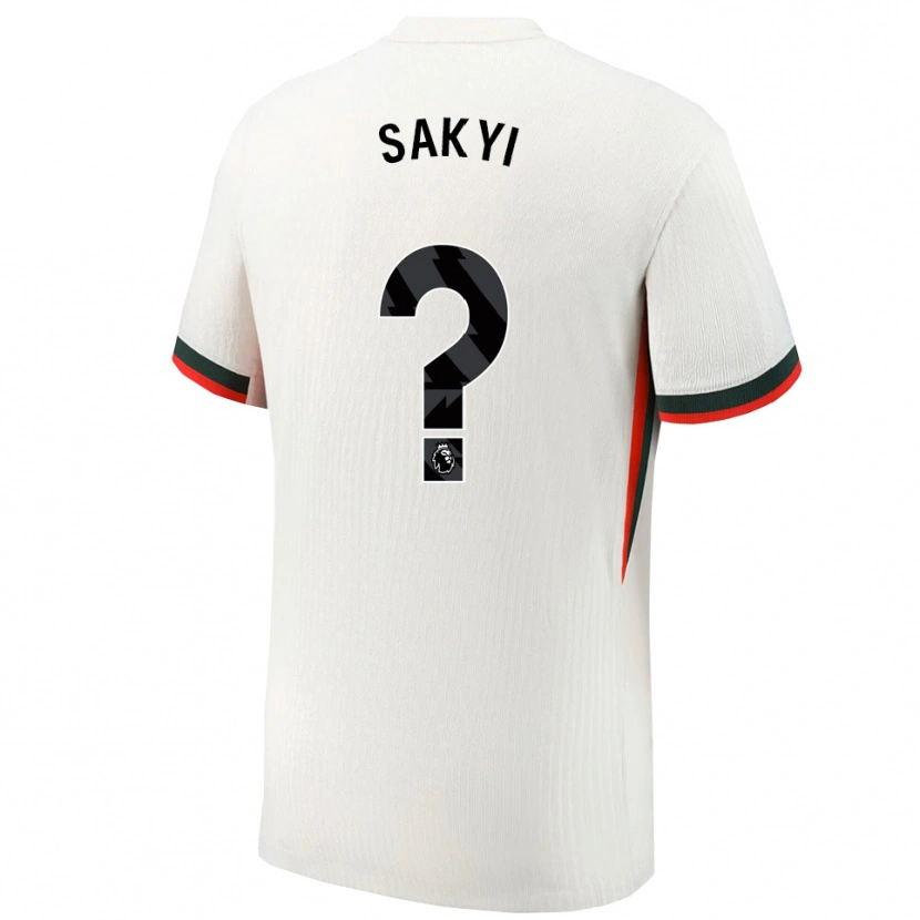 Danxen Kid Samuel Rak-Sakyi #0 White Green Away Jersey 2025/26 T-Shirt