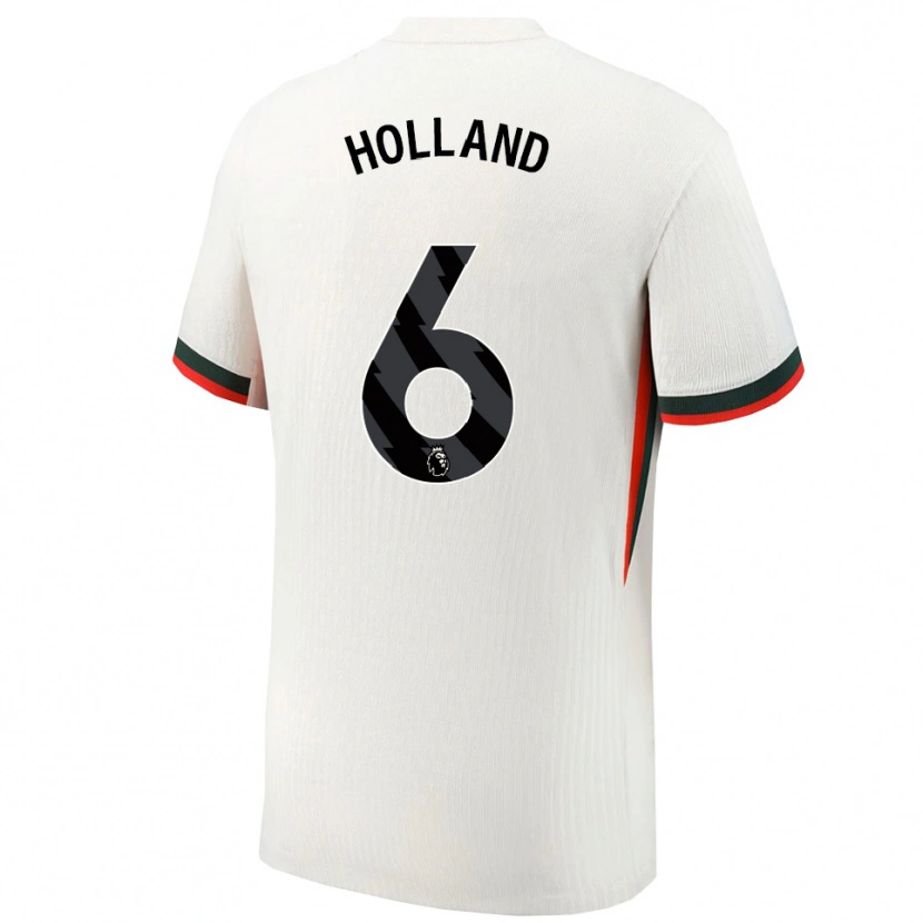 Danxen Kid Charlie Holland #6 White Green Away Jersey 2025/26 T-Shirt