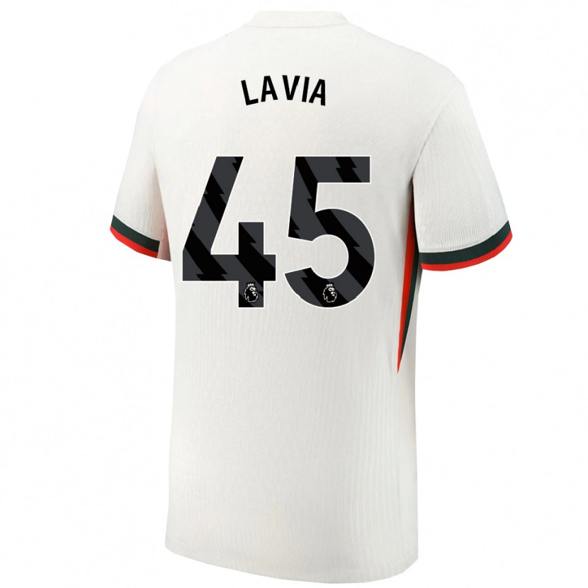 Danxen Kid Roméo Lavia #45 White Green Away Jersey 2025/26 T-Shirt