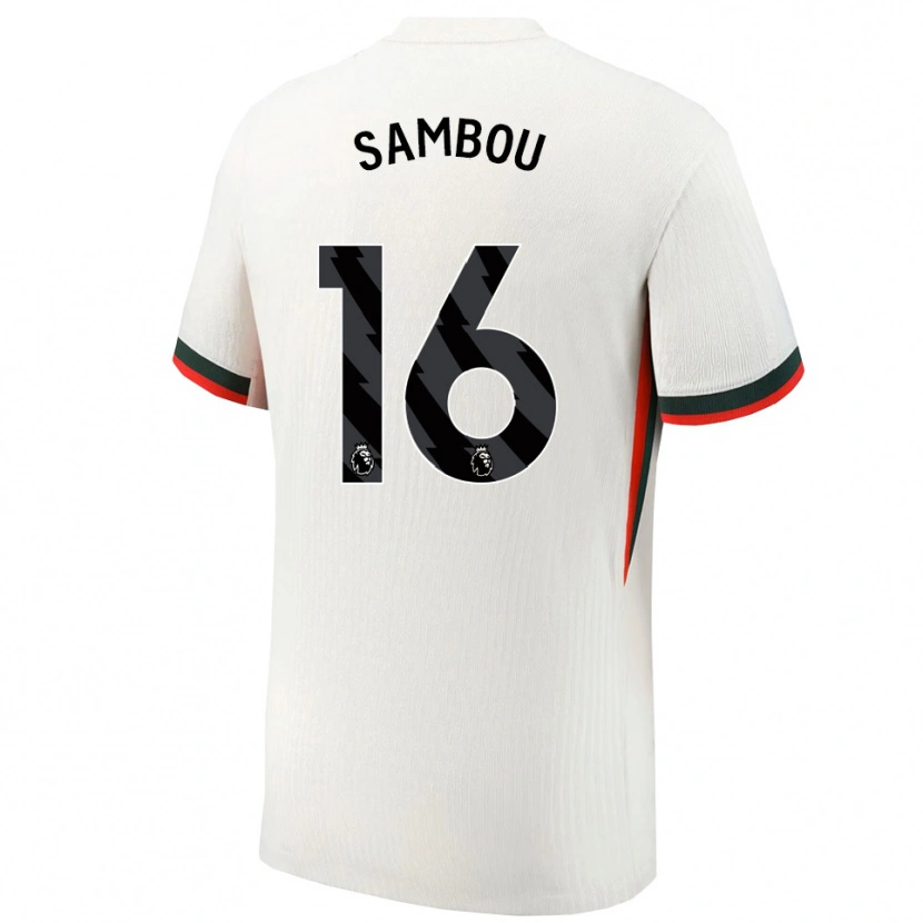 Danxen Kid Gabriel Sambou #16 White Green Away Jersey 2025/26 T-Shirt