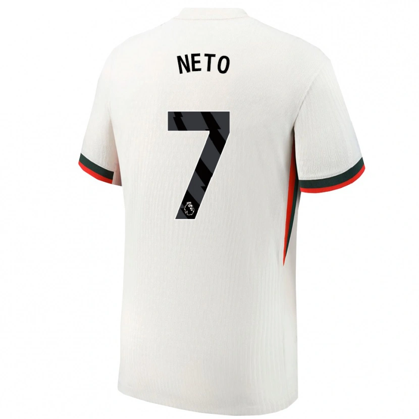 Danxen Kid Pedro Neto #7 White Green Away Jersey 2025/26 T-Shirt