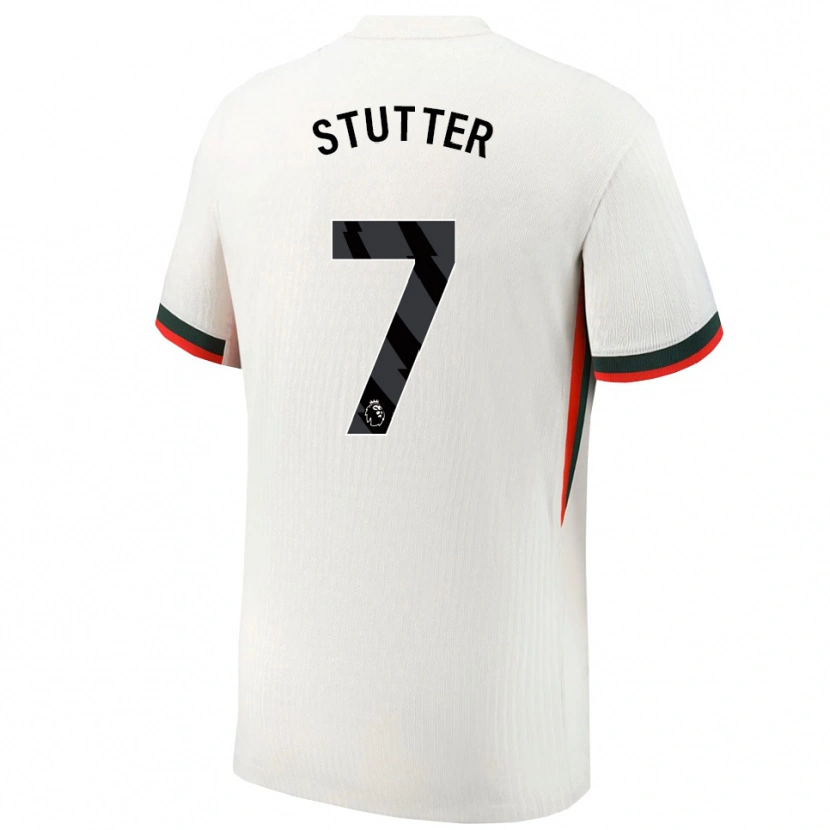 Danxen Kid Ronnie Stutter #7 White Green Away Jersey 2025/26 T-Shirt