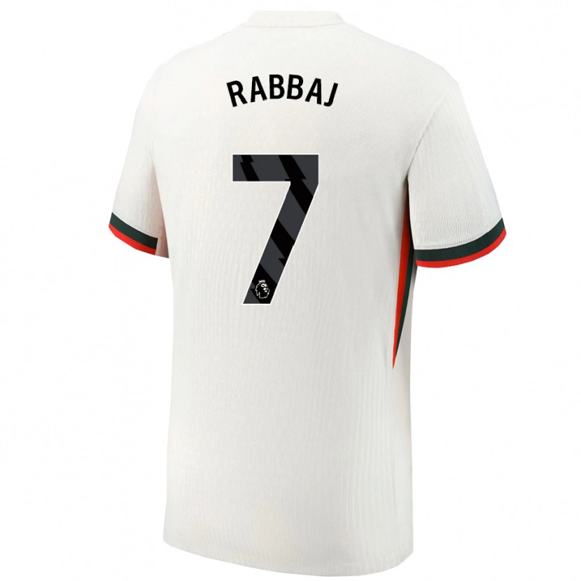 Danxen Kid Ibrahim Rabbaj #7 White Green Away Jersey 2025/26 T-Shirt