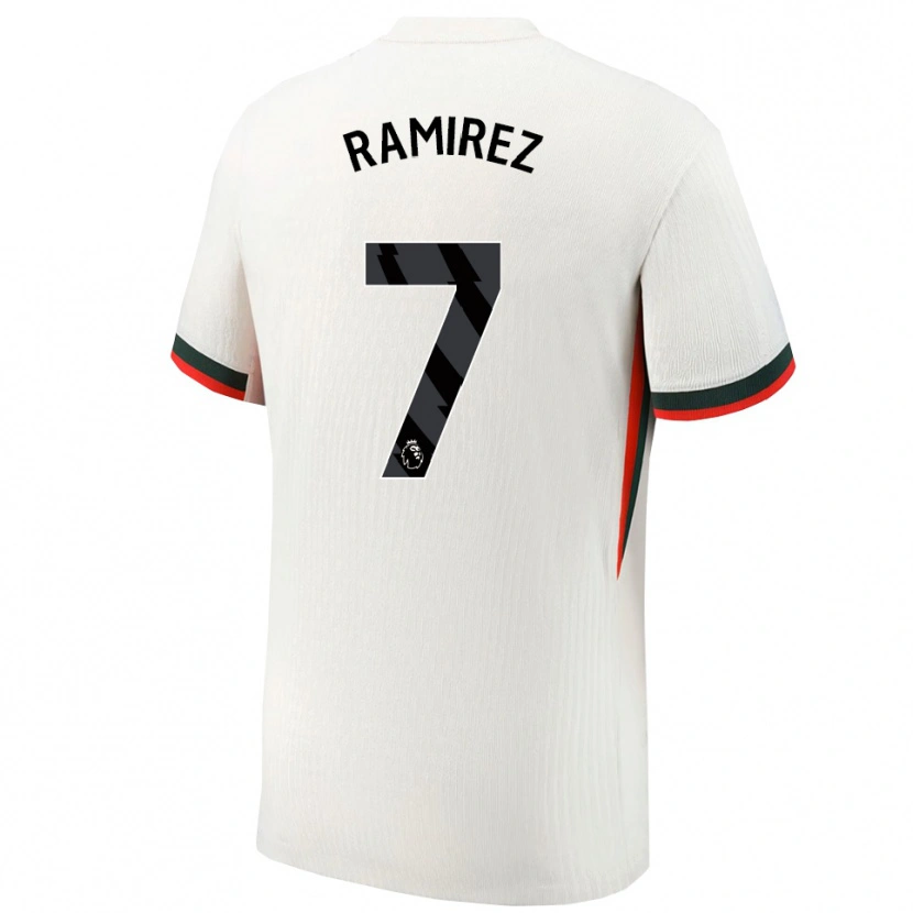Danxen Kid Mayra Ramirez #7 White Green Away Jersey 2025/26 T-Shirt