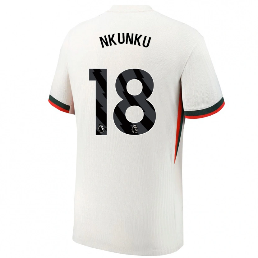 Danxen Kid Christopher Nkunku #18 White Green Away Jersey 2025/26 T-Shirt