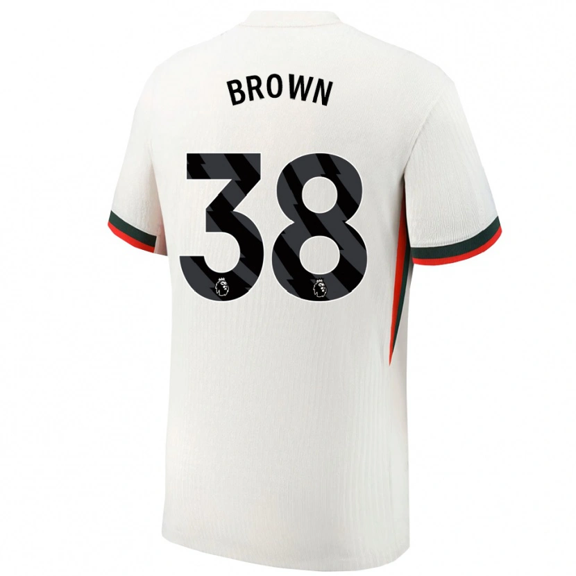 Danxen Kid Cerys Brown #38 White Green Away Jersey 2025/26 T-Shirt