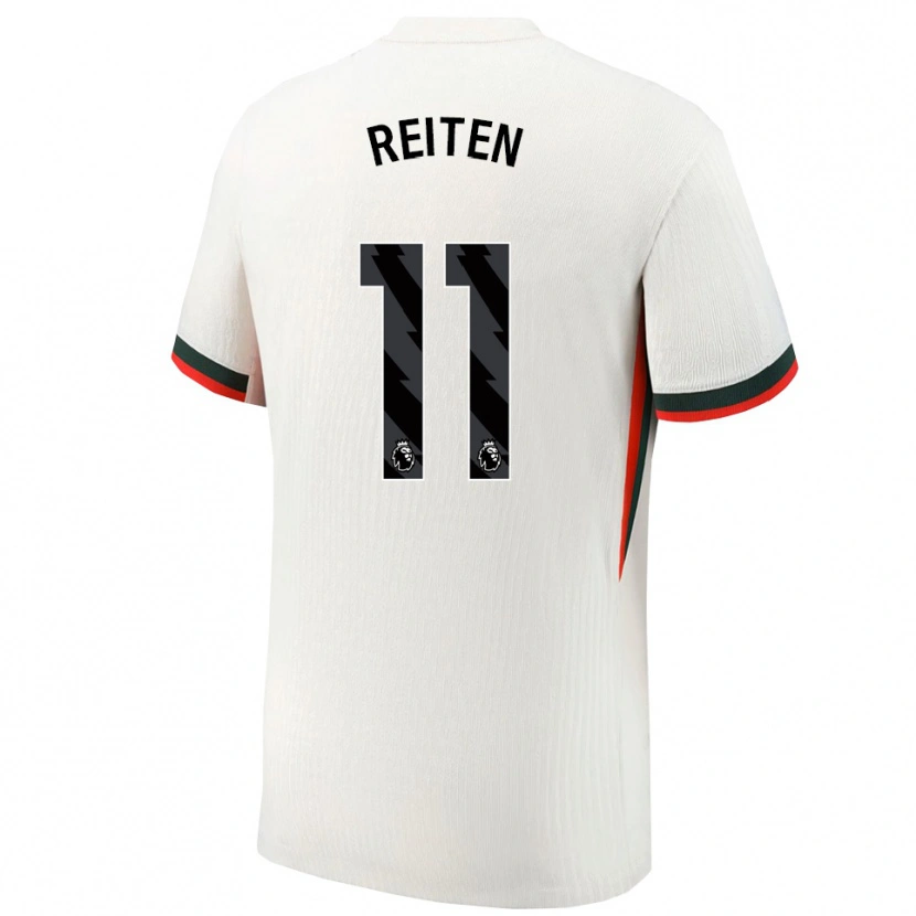 Danxen Kid Guro Reiten #11 White Green Away Jersey 2025/26 T-Shirt