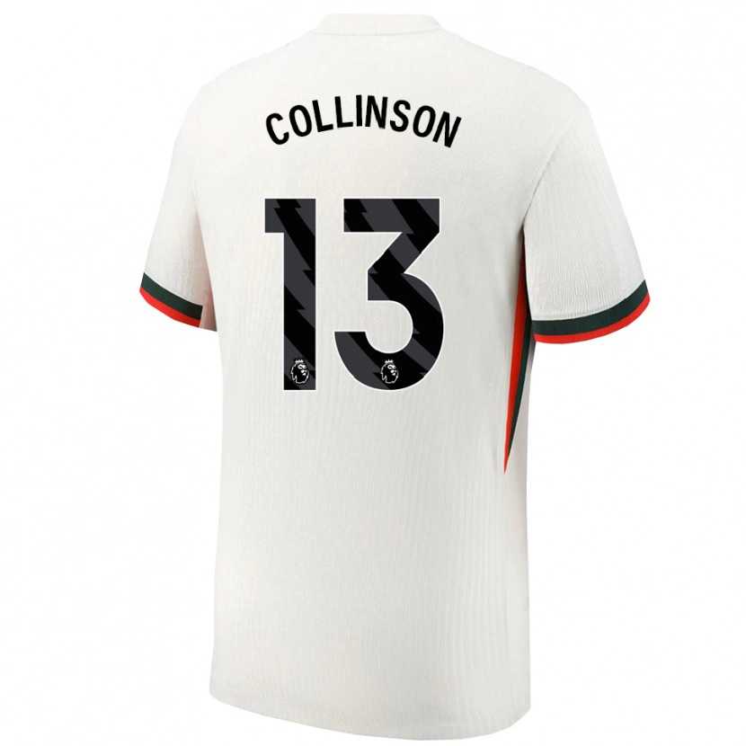 Danxen Kid Isaac Collinson #13 White Green Away Jersey 2025/26 T-Shirt