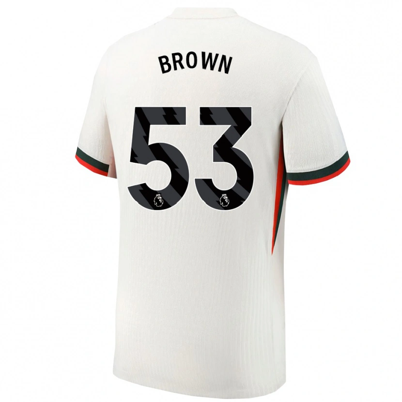 Danxen Kid Lola Brown #53 White Green Away Jersey 2025/26 T-Shirt