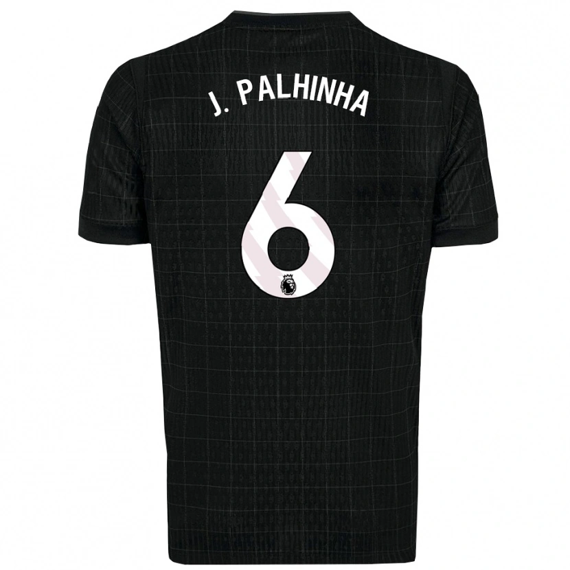 Danxen Kid João Palhinha #6 Black Gray Away Jersey 2025/26 T-Shirt