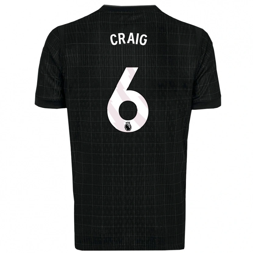 Danxen Kid Matthew Craig #6 Black Gray Away Jersey 2025/26 T-Shirt