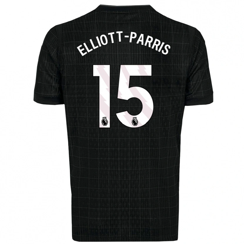 Danxen Kid Reiss Elliott-Parris #15 Black Gray Away Jersey 2025/26 T-Shirt