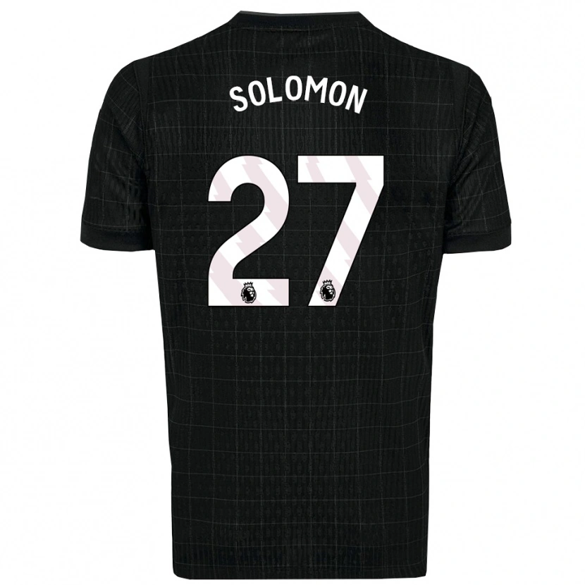 Danxen Kid Manor Solomon #27 Black Gray Away Jersey 2025/26 T-Shirt