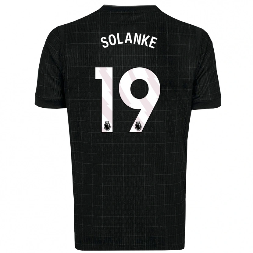 Danxen Kid Dominic Solanke #19 Black Gray Away Jersey 2025/26 T-Shirt