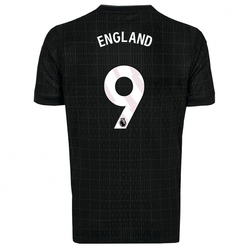 Danxen Kid Bethany England #9 Black Gray Away Jersey 2025/26 T-Shirt