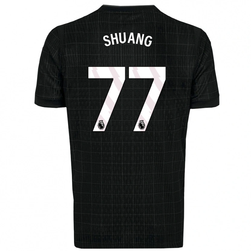 Danxen Kid Wang Shuang #77 Black Gray Away Jersey 2025/26 T-Shirt