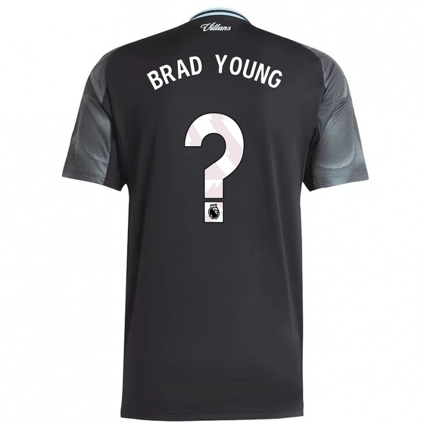 Danxen Kid Brad Young #0 Black Sky Blue Away Jersey 2025/26 T-Shirt