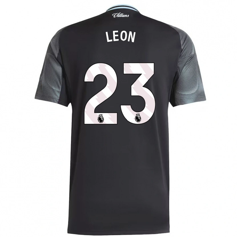 Danxen Kid Adriana Leon #23 Black Sky Blue Away Jersey 2025/26 T-Shirt
