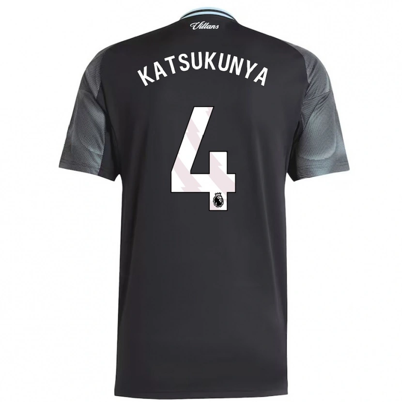 Danxen Kid Thierry Katsukunya #4 Black Sky Blue Away Jersey 2025/26 T-Shirt