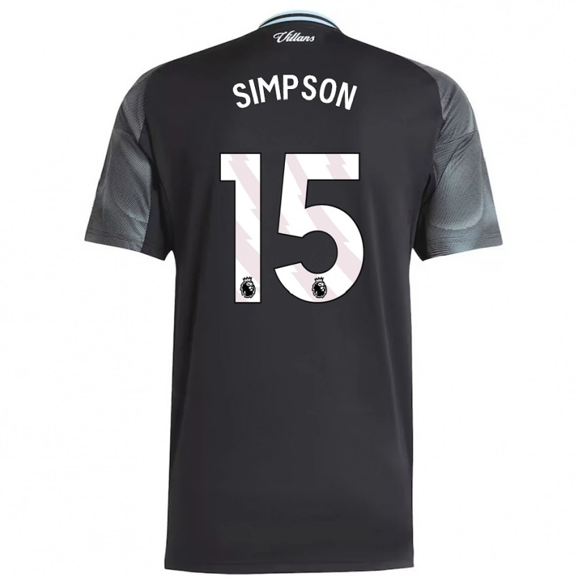Danxen Kid Ewan Simpson #15 Black Sky Blue Away Jersey 2025/26 T-Shirt