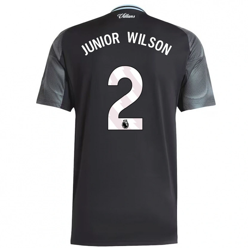 Danxen Kid Junior Wilson #2 Black Sky Blue Away Jersey 2025/26 T-Shirt