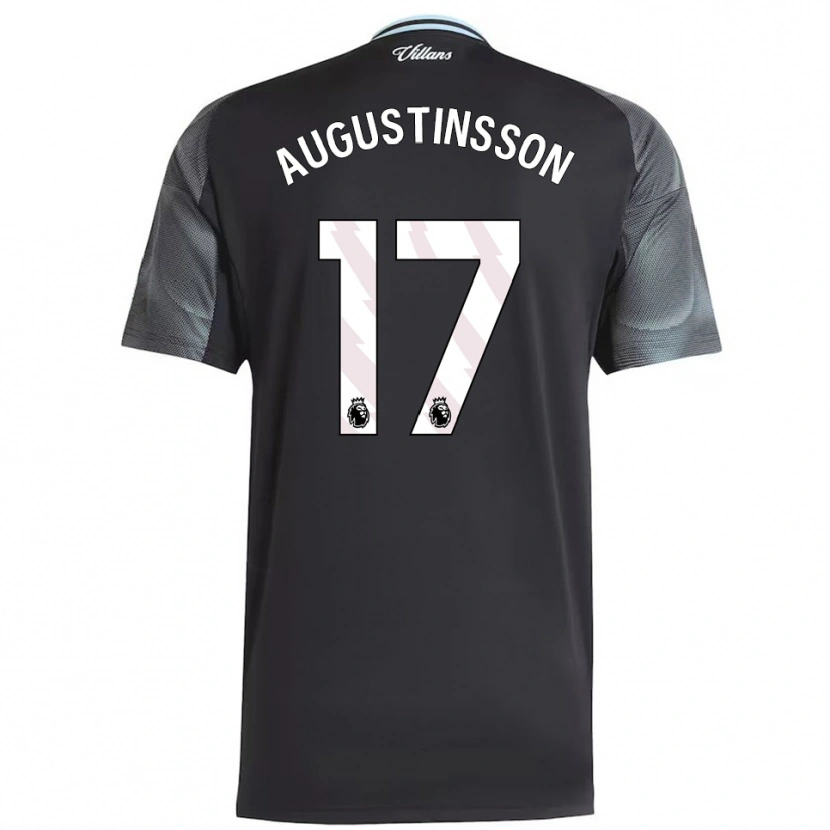 Danxen Kid Ludwig Augustinsson #17 Black Sky Blue Away Jersey 2025/26 T-Shirt