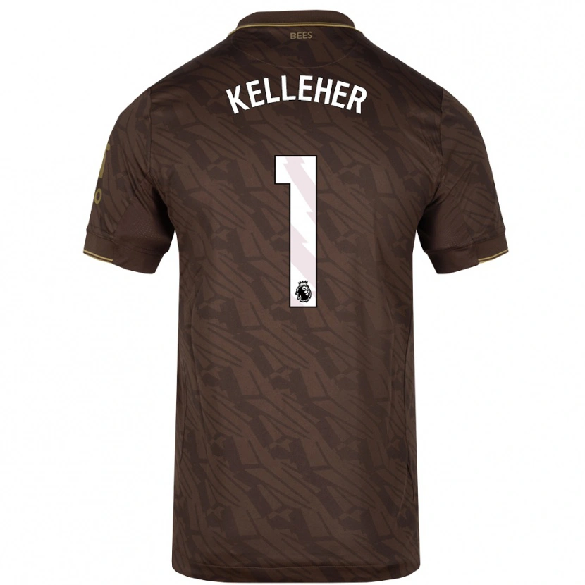 Danxen Kid Caoimhín Kelleher #1 Brown Gold Away Jersey 2025/26 T-Shirt