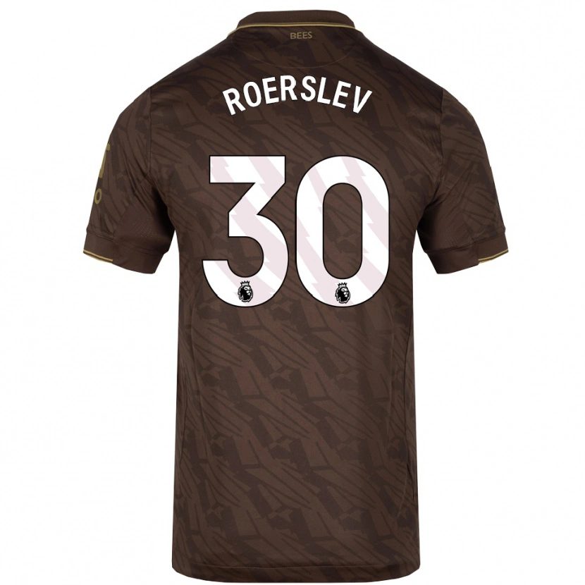 Danxen Kid Mads Roerslev #30 Brown Gold Away Jersey 2025/26 T-Shirt