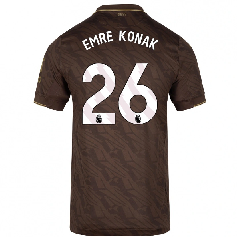 Danxen Kid Yunus Emre Konak #26 Brown Gold Away Jersey 2025/26 T-Shirt