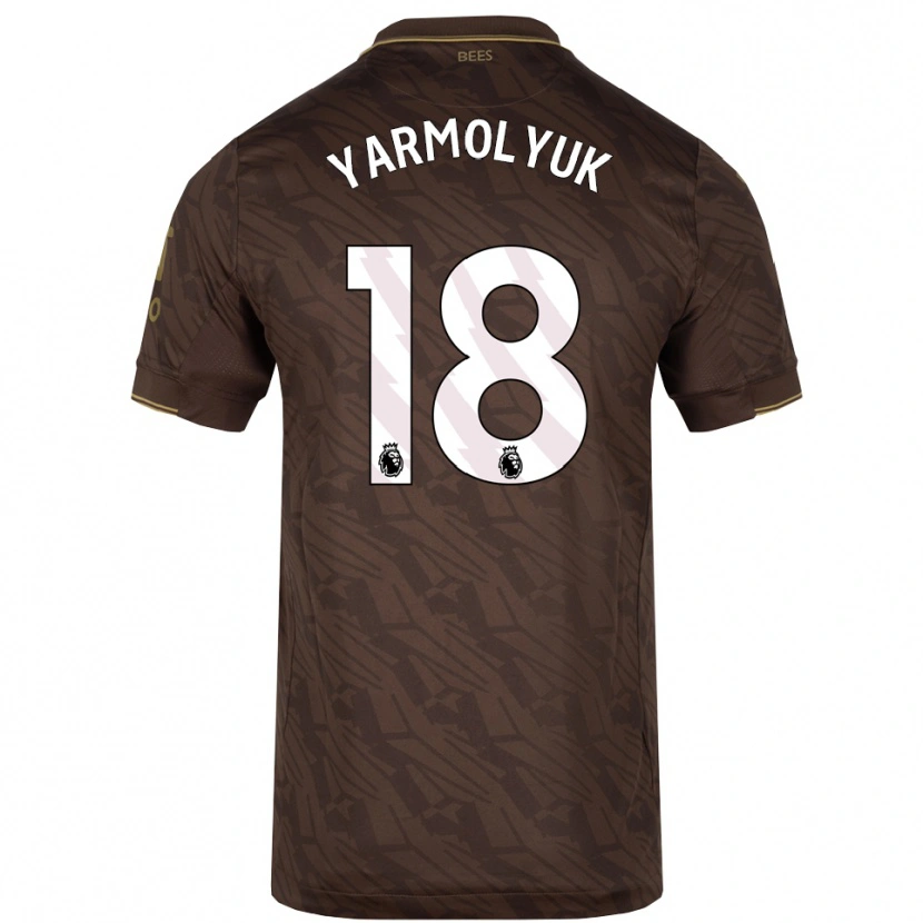 Danxen Kid Yegor Yarmolyuk #18 Brown Gold Away Jersey 2025/26 T-Shirt