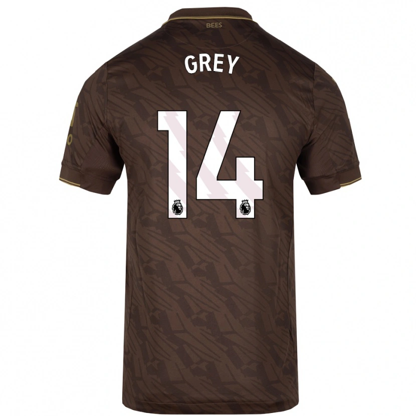 Danxen Kid Andre Grey #14 Brown Gold Away Jersey 2025/26 T-Shirt