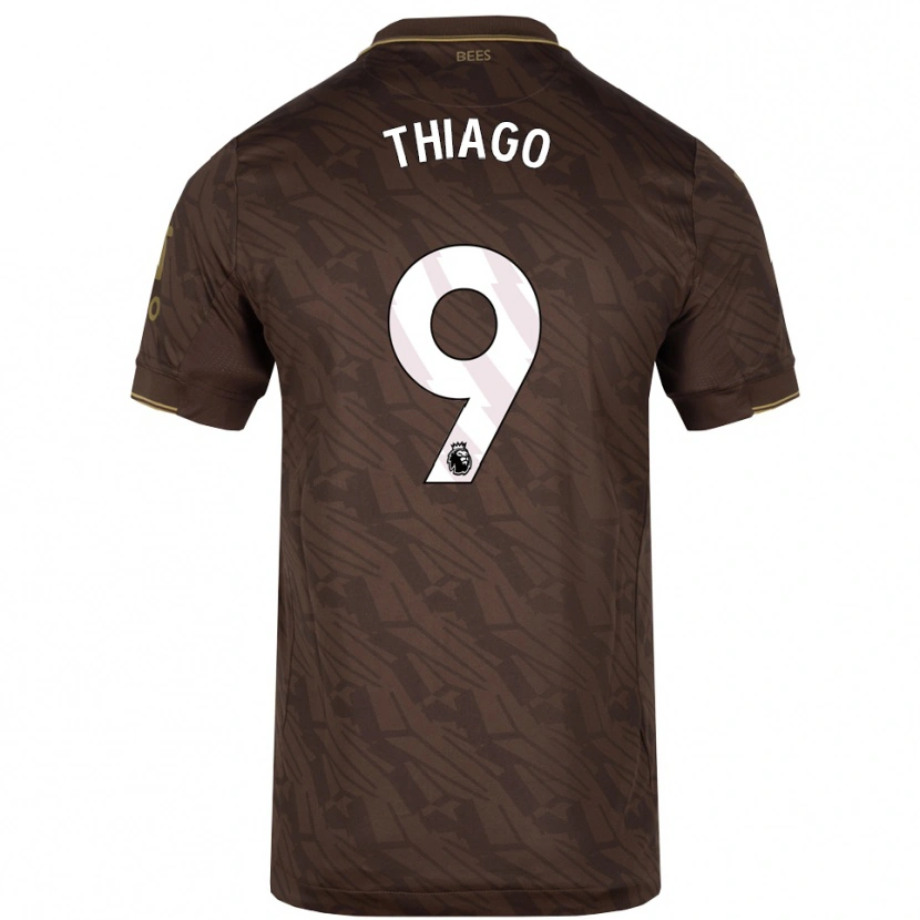 Danxen Kid Igor Thiago #9 Brown Gold Away Jersey 2025/26 T-Shirt