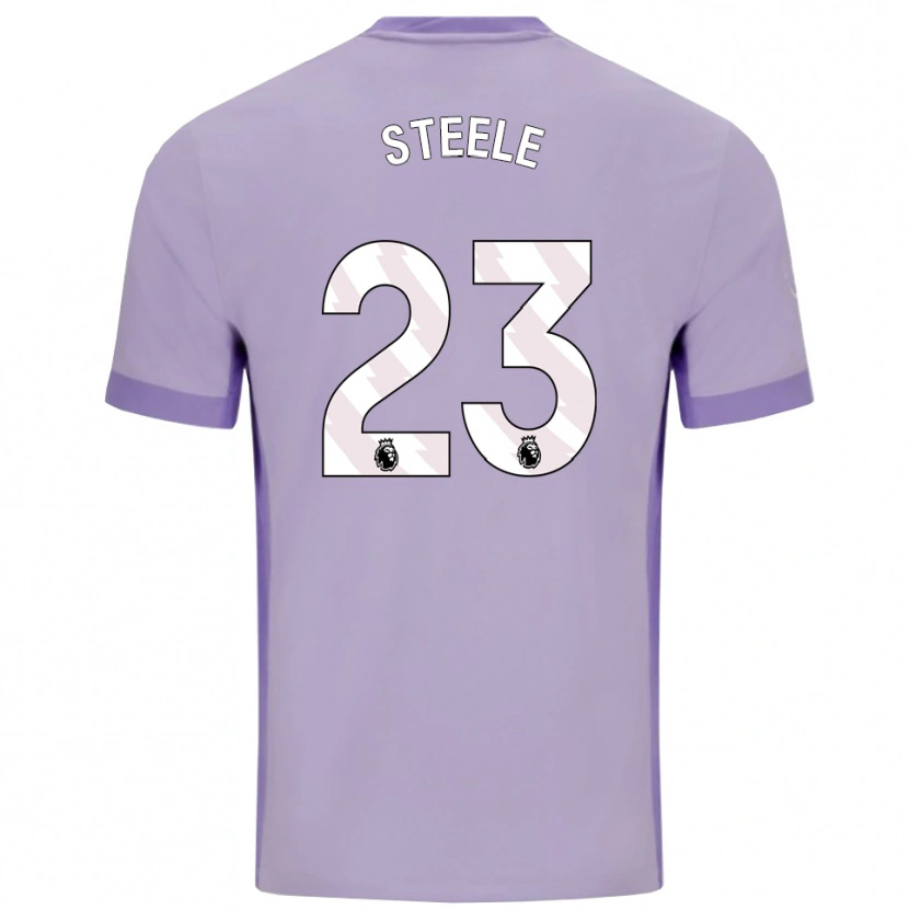 Danxen Kid Jason Steele #23 Taro Purple White Away Jersey 2025/26 T-Shirt