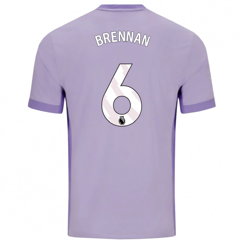 Danxen Kid Zach Brennan #6 Taro Purple White Away Jersey 2025/26 T-Shirt